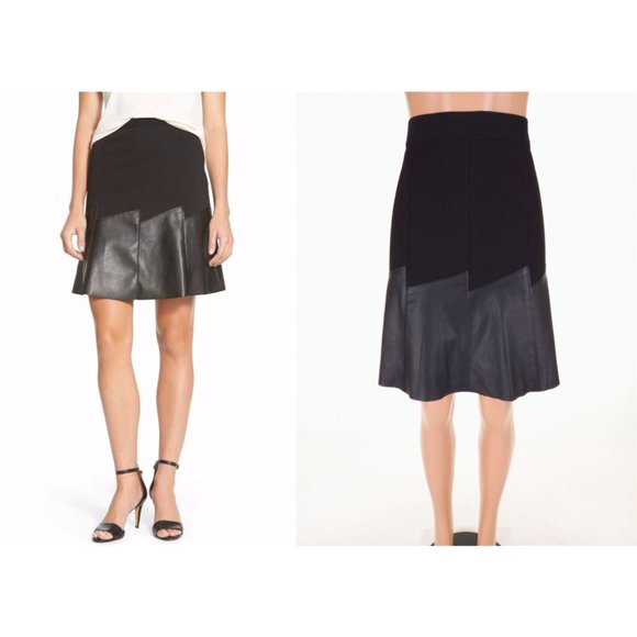 ELIE TAHARI 8 Becky skirt  in Black - Picture 2 of 11